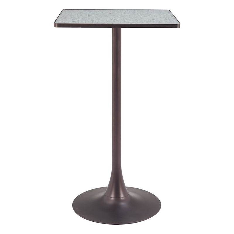 Zuo Modern Spot Bar Table, Gray/Bronze