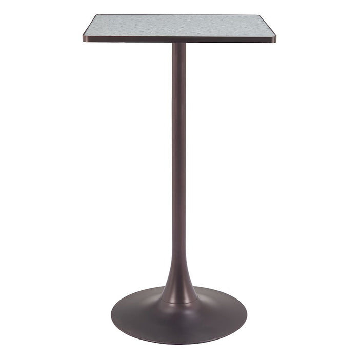 Zuo Modern Spot Bar Table, Gray/Bronze