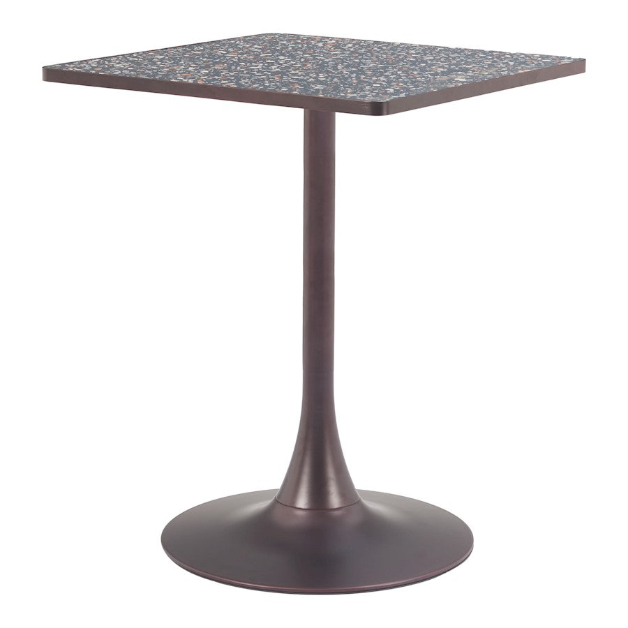 Zuo Modern Spot Bistro Table, Black/Bronze - 110411
