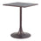 Zuo Modern Spot Bistro Table, Black/Bronze