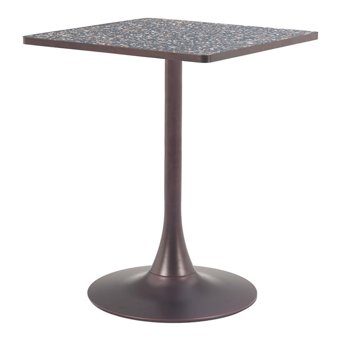 Zuo Modern Spot Bistro Table, Black/Bronze