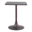 Zuo Modern Spot Bistro Table, Black/Bronze