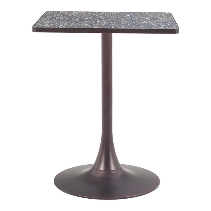 Zuo Modern Spot Bistro Table, Black/Bronze