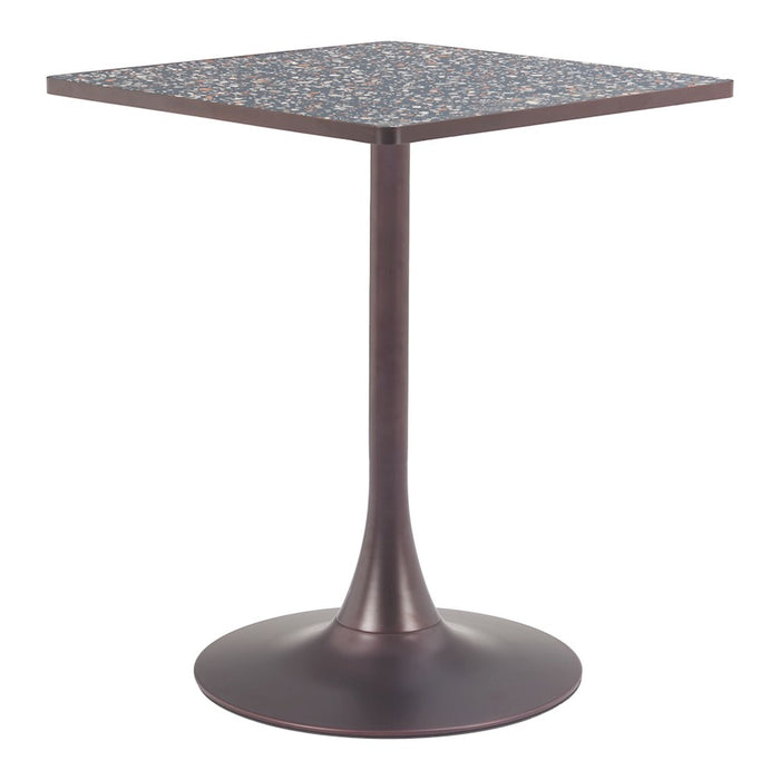 Zuo Modern Spot Bistro Table, Black/Bronze