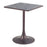 Zuo Modern Spot Bistro Table, Black/Bronze