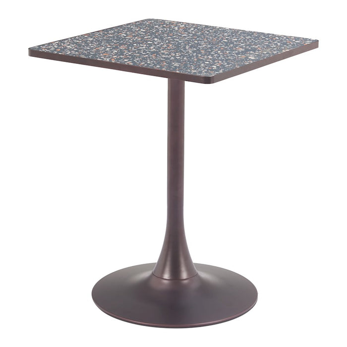 Zuo Modern Spot Bistro Table, Black/Bronze
