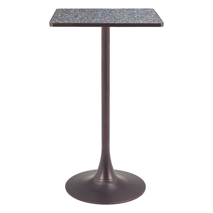 Zuo Modern Spot Bar Table, Black/Bronze