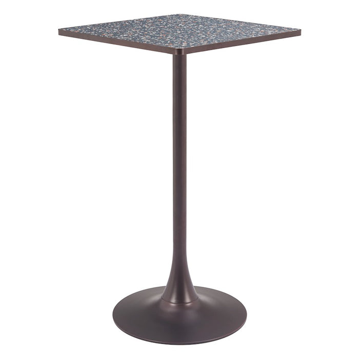 Zuo Modern Spot Bar Table, Black/Bronze