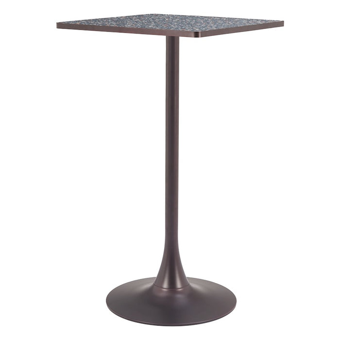 Zuo Modern Spot Bar Table, Black/Bronze