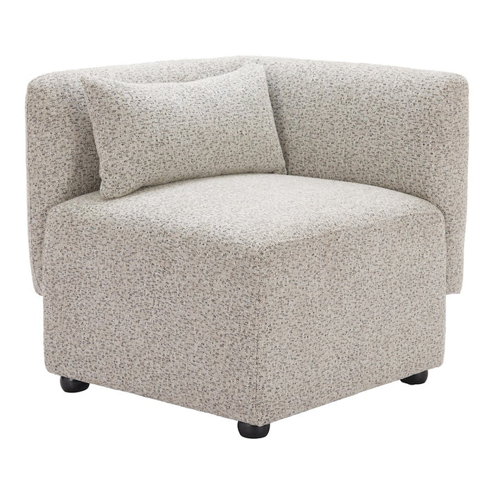 Zuo Modern Simu Corner Chair, Dune Greige