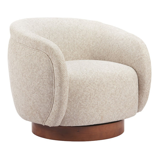 Zuo Modern Vinta Swivel Chair, Beige