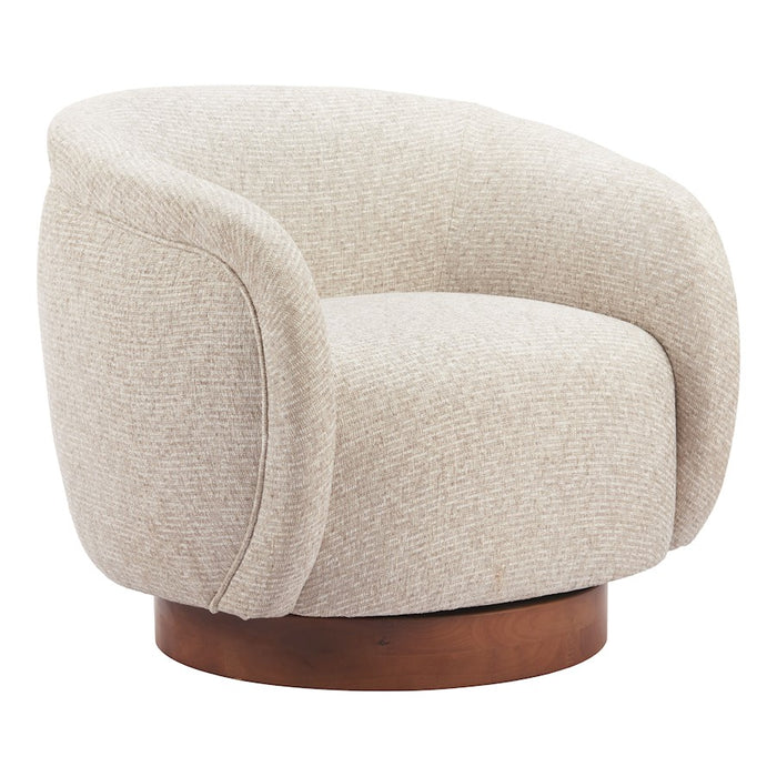 Zuo Modern Vinta Swivel Chair, Beige