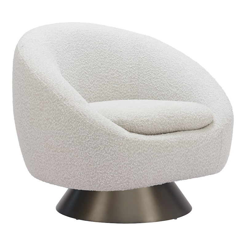 Zuo Modern Modan Swivel Chair, Misty Gray