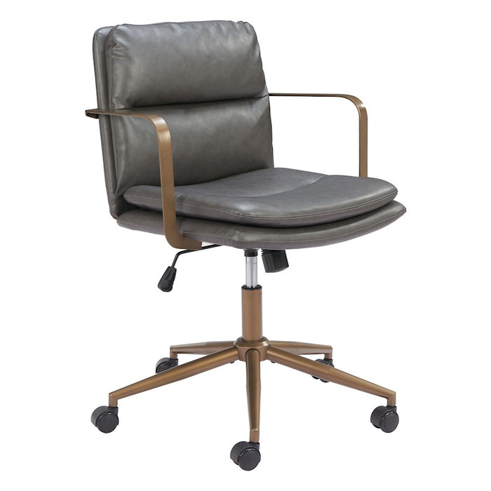 Zuo Modern Birao Office Chair, Gray - 110439