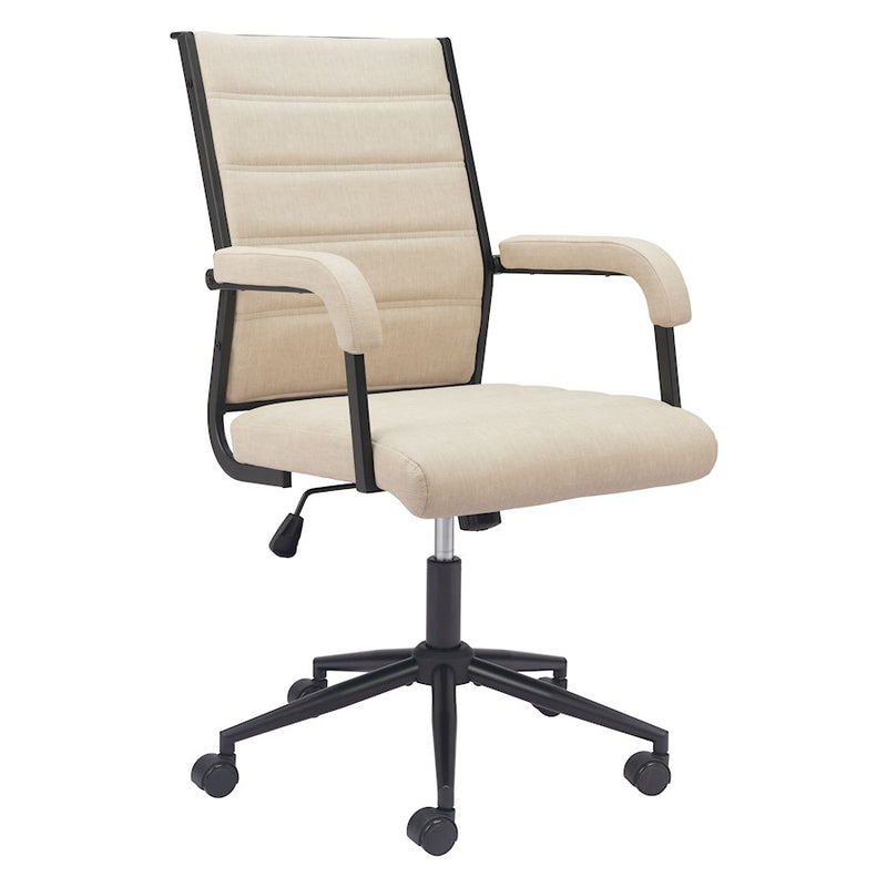 Zuo Modern Auction Office Chair, Beige