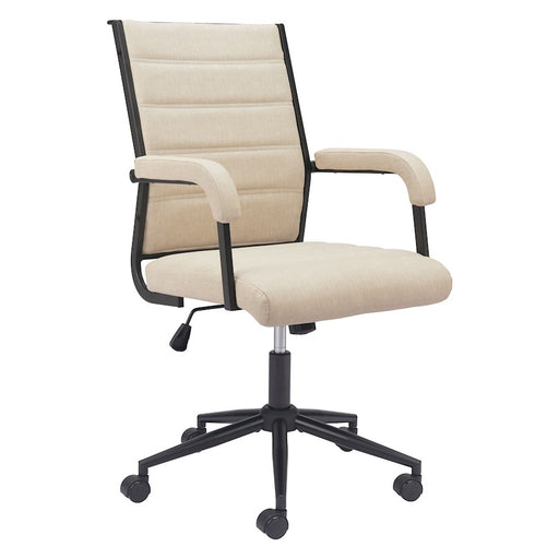 Zuo Modern Auction Office Chair, Beige