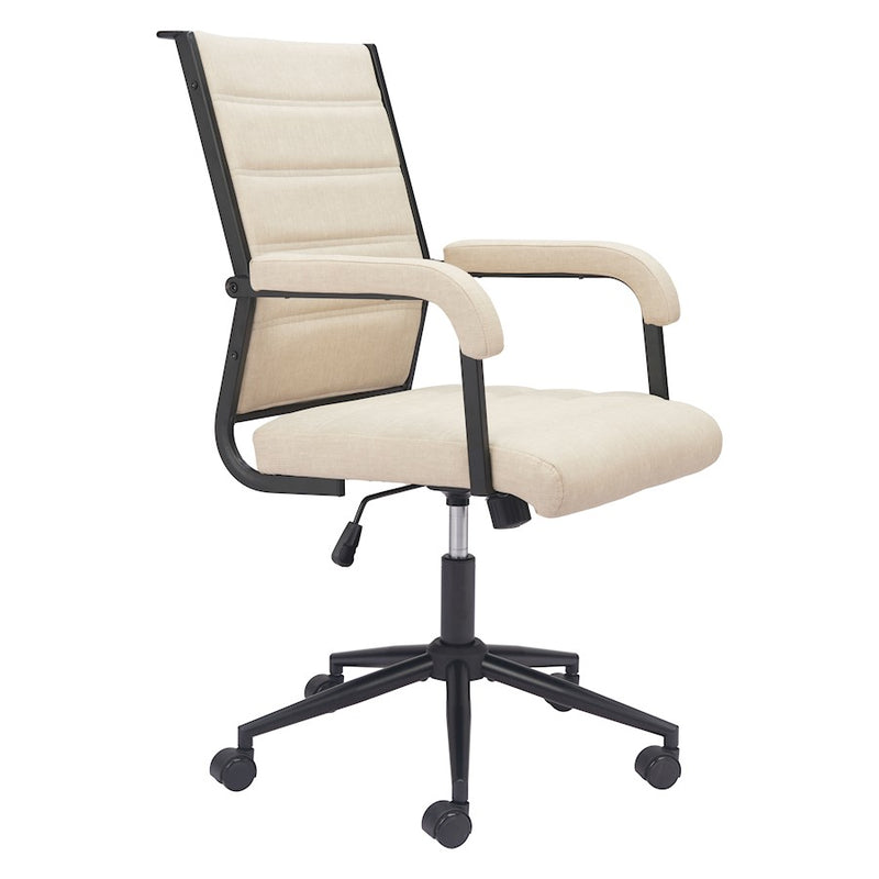 Zuo Modern Auction Office Chair, Beige