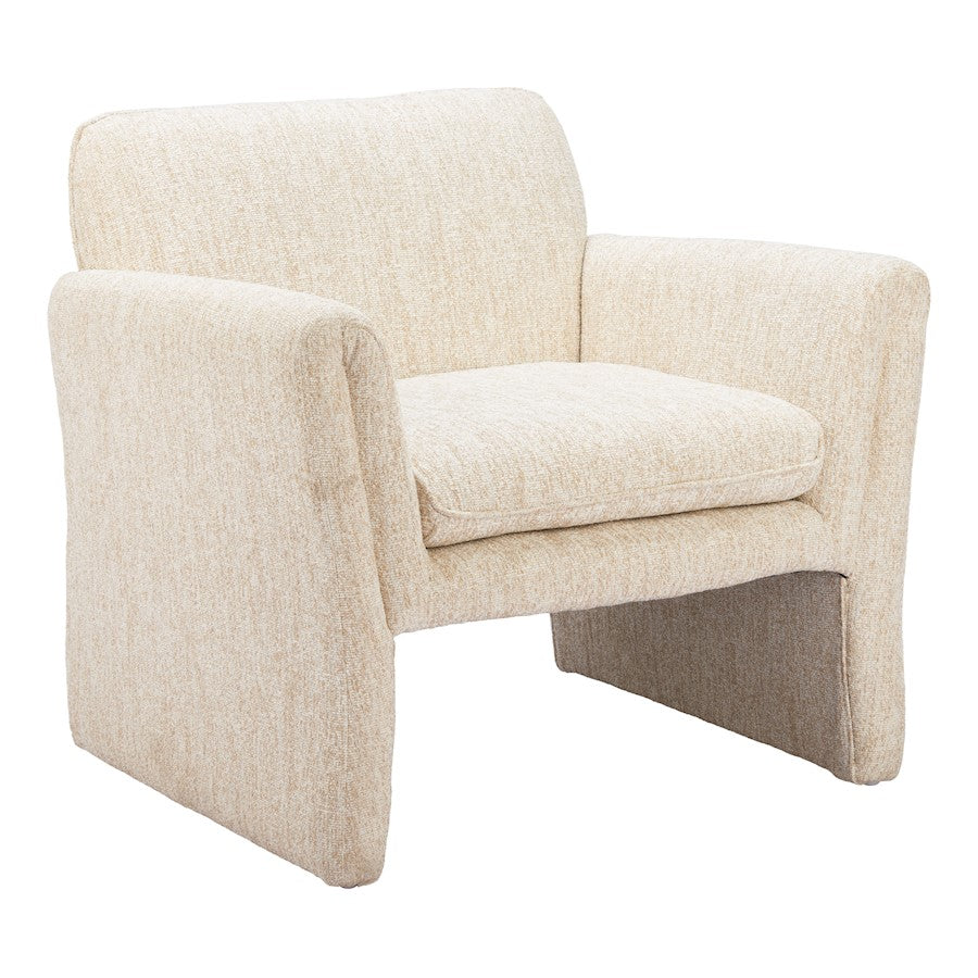 Zuo Modern Dobra Accent Chair, Oatmeal Beige - 110473