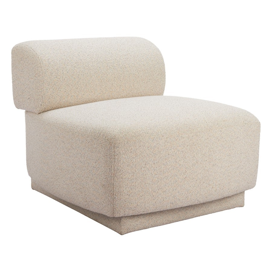 Zuo Modern Anese Accent Chair, Multigrain Beige - 110483