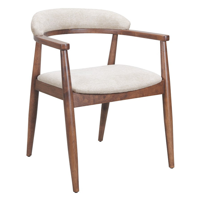 Zuo Modern Goka Dining Chair, Beige/Walnut