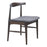 Zuo Modern Tuzka Dining Chair Set of 2, Gray/Espresso