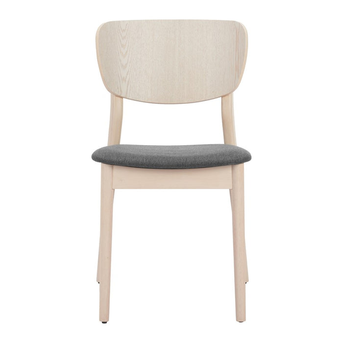 Zuo Modern Kellua Dining Chair, Set of 2, Gray/Natural