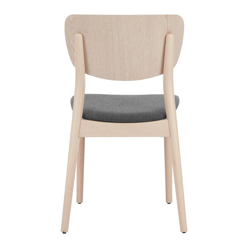 Zuo Modern Kellua Dining Chair, Set of 2, Gray/Natural