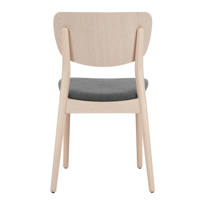 Zuo Modern Kellua Dining Chair, Set of 2, Gray/Natural