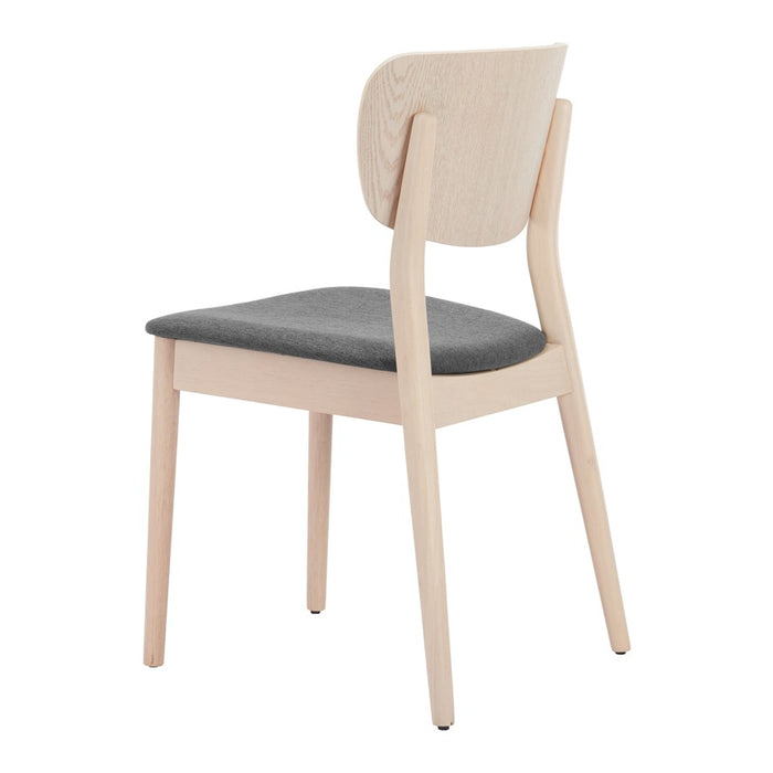 Zuo Modern Kellua Dining Chair, Set of 2, Gray/Natural