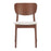 Zuo Modern Kellua Dining Chair, Set of 2, Beige/Walnut