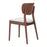 Zuo Modern Kellua Dining Chair, Set of 2, Beige/Walnut