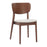 Zuo Modern Kellua Dining Chair, Set of 2, Beige/Walnut