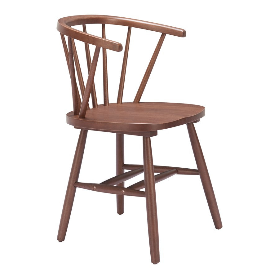 Zuo Modern Stenger Dining Chair/Set of 2, Walnut - 110519