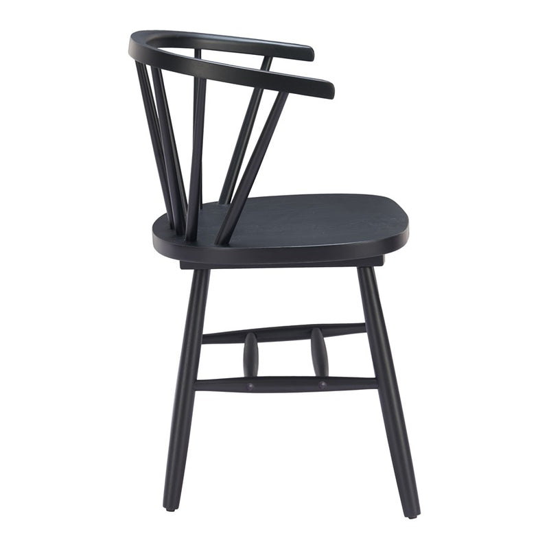 Zuo Modern Stenger Dining Chair, Set of 2, Black