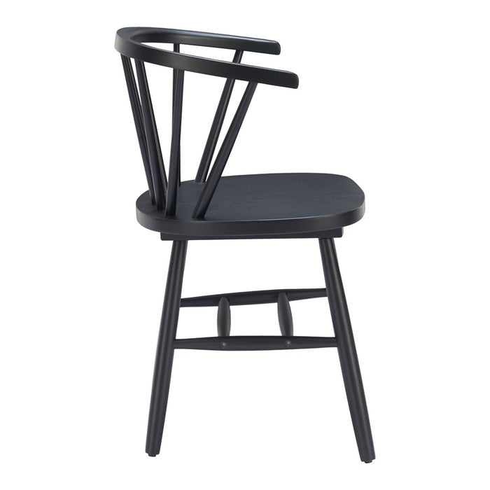 Zuo Modern Stenger Dining Chair, Set of 2, Black