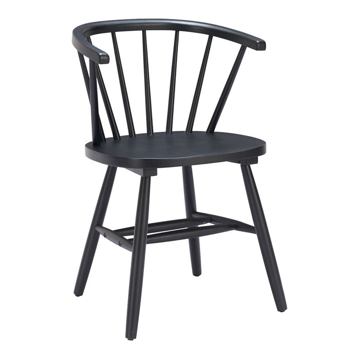 Zuo Modern Stenger Dining Chair, Set of 2, Black