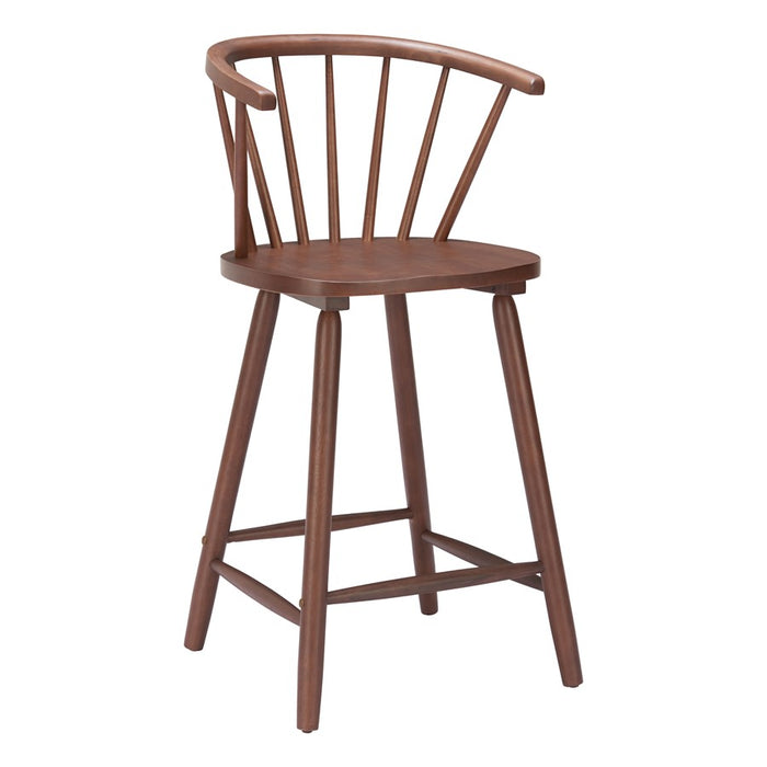 Zuo Modern Stenger Counter Stool/Set of 2, Walnut - 110521
