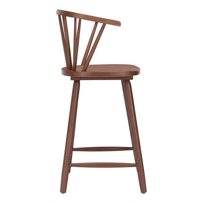 Zuo Modern Stenger Counter Stool/Set of 2, Walnut