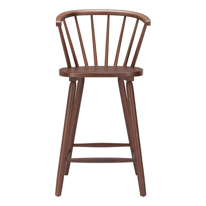 Zuo Modern Stenger Counter Stool/Set of 2, Walnut