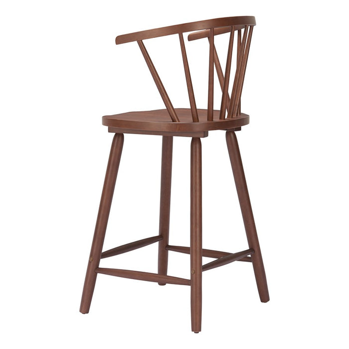 Zuo Modern Stenger Counter Stool/Set of 2, Walnut