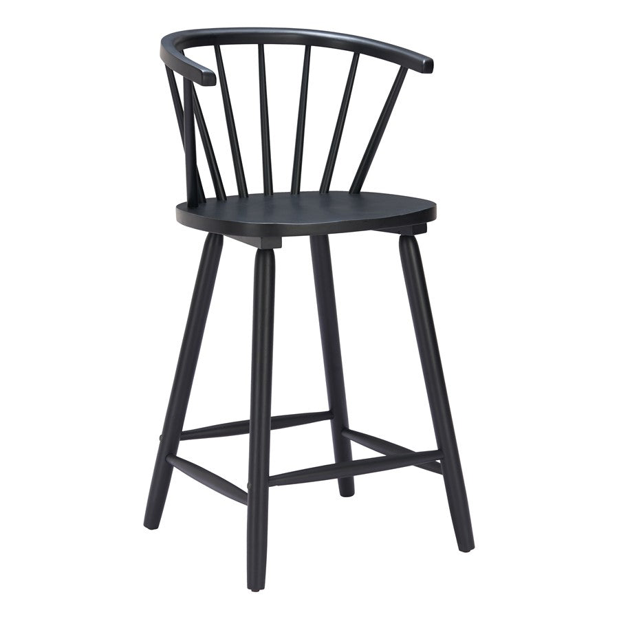 Zuo Modern Stenger Counter Stool/Set of 2, Black - 110522