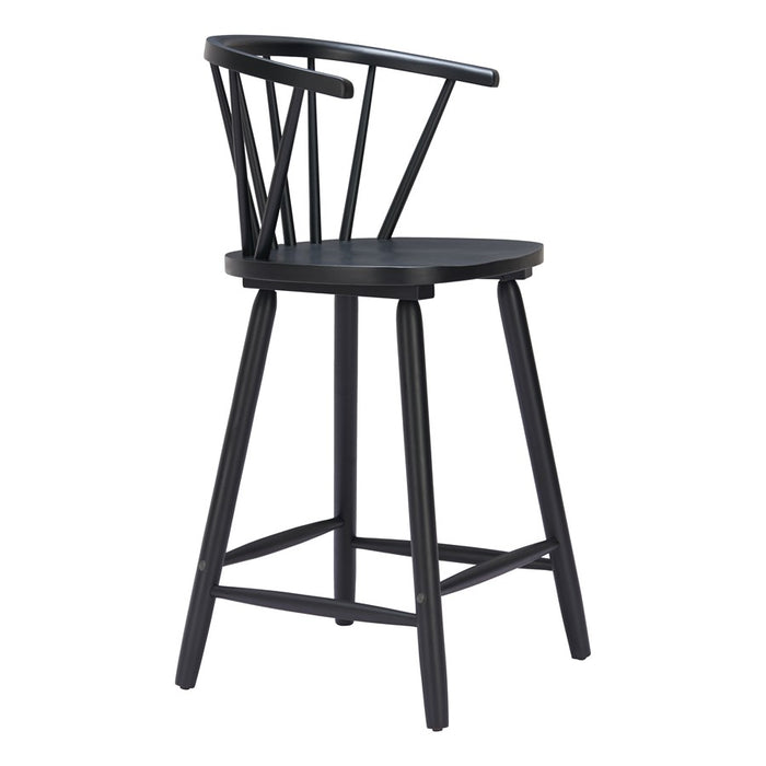 Zuo Modern Stenger Counter Stool/Set of 2, Black