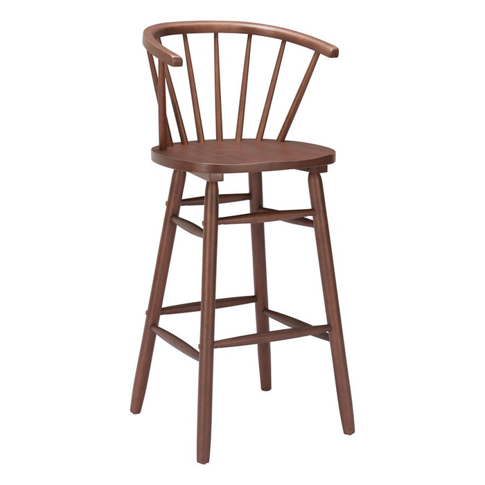 Zuo Modern Stenger BarStool/Set of 2, Walnut - 110523