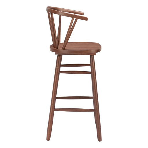 Zuo Modern Stenger BarStool/Set of 2, Walnut
