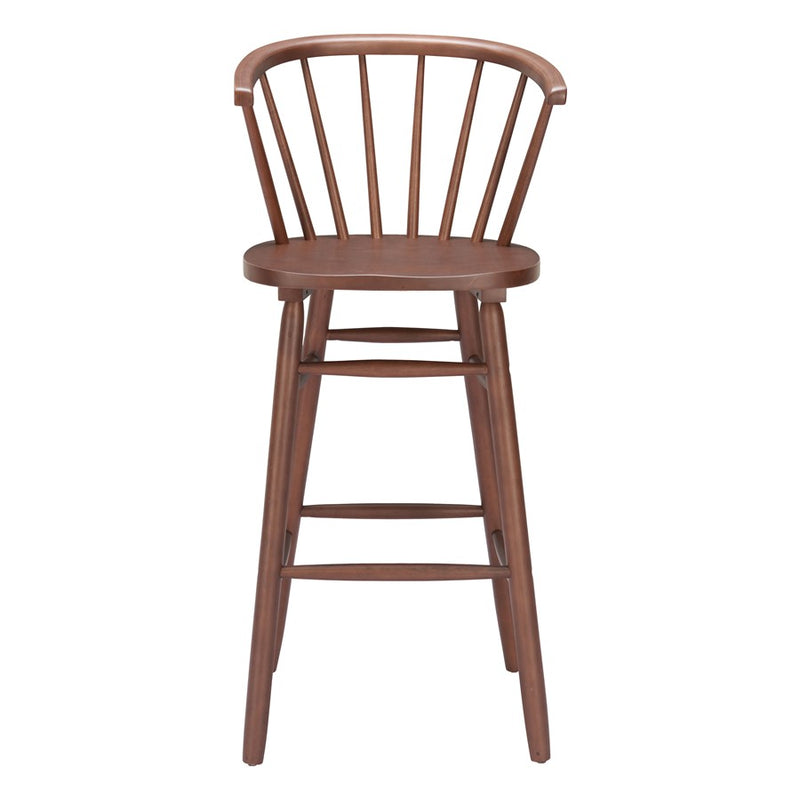 Zuo Modern Stenger BarStool/Set of 2, Walnut