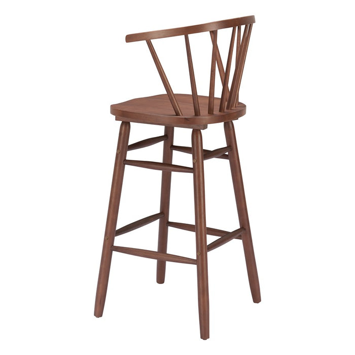 Zuo Modern Stenger BarStool/Set of 2, Walnut