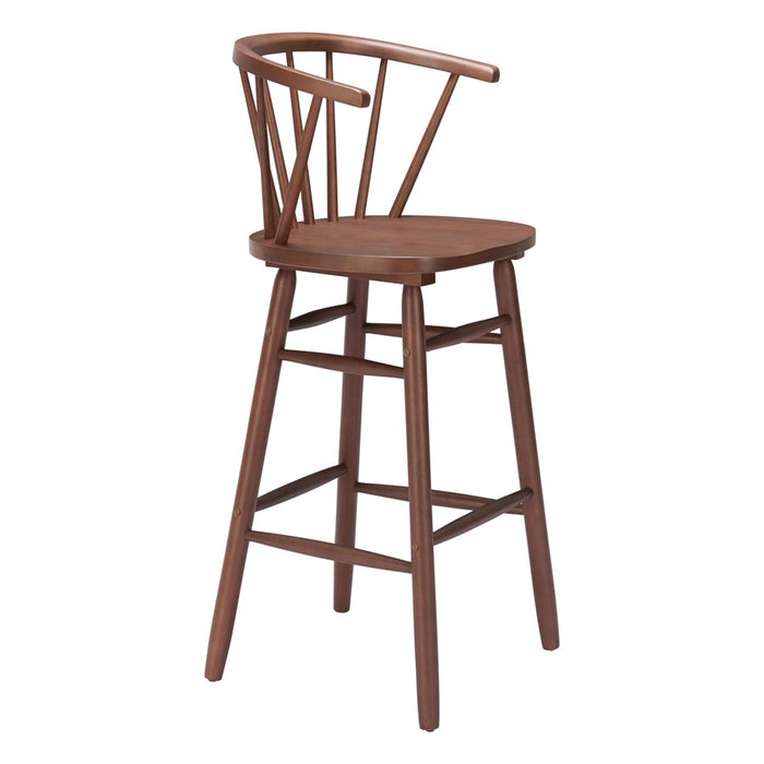 Zuo Modern Stenger BarStool/Set of 2, Walnut