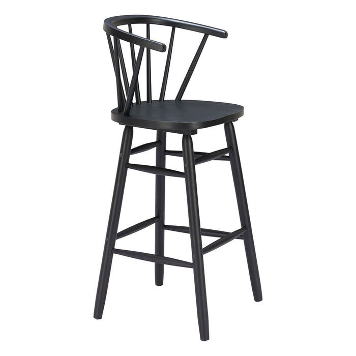 Zuo Modern Stenger BarStool/Set of 2, Black