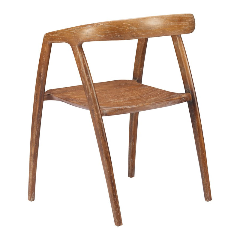Zuo Modern Ziran Dining Chair, Set of 2, Walnut