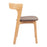 Zuo Modern Pioro Dining Chair, Set of 2, Brown/Natural